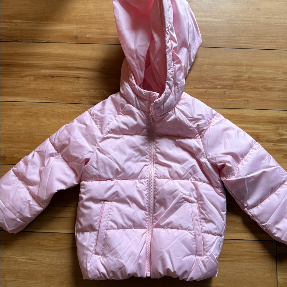 Old Navy Light Pink Toddler Puffer Jacket